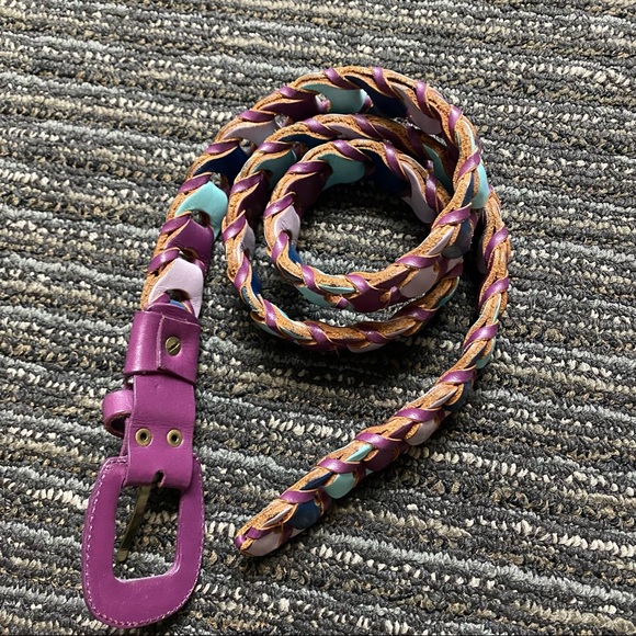 MULTICOLOURED WOVEN BELT - Picture 3 of 4